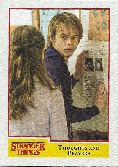 Topps Stranger Things Season 1 Trading Card #23 Thoughts And Prayers