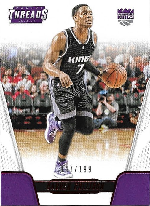 Darren Collison 2016-17 Panini Threads Century Proof Red #99 Basketballl Card Numbered 74/199