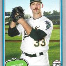 Daniel Mengden 2018 Topps Archives Silver #238 Oakland Athletics Baseball Card, Numbered 98/99