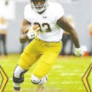 Josh Adams 2018 Leaf Gold #30 Notre Dame Fighting Irish Football Card