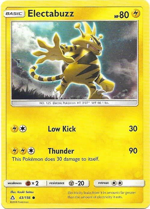 Electabuzz 2019 General Mills Pokemon Trading Card