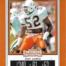 Ray Lewis 2019 Panini Contenders #84 Miami Hurricanes Football Card