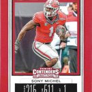 Sony Michel 2019 Panini Contenders #91 Georgia Bulldogs Football Card