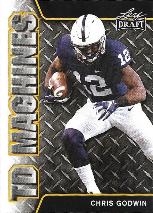Chris Godwin 2017 Leaf TD Machines Gold #TD-01 Penn State Nittany Lions Football Card