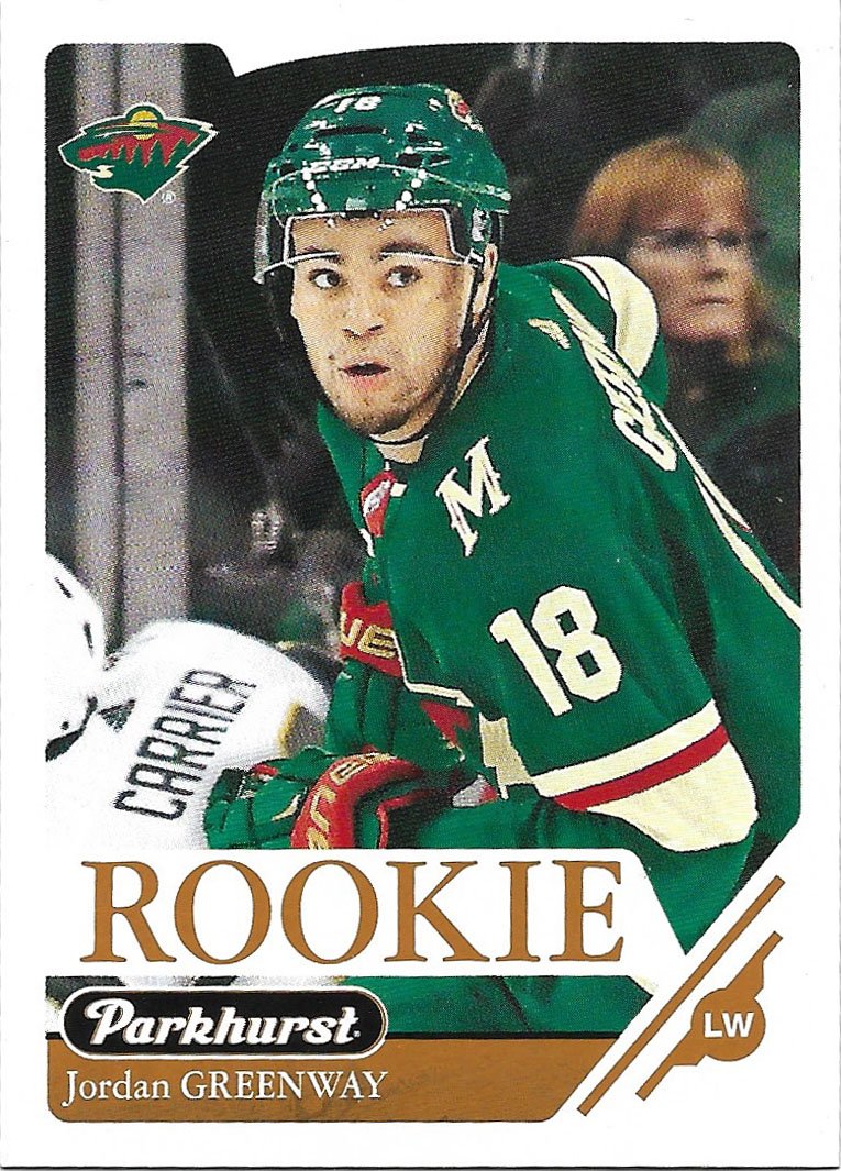 Jordan Greenway 2018-19 Upper Deck Parkhurst Bronze Rookie #361 Minnesota Wild Hockey Card