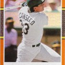 Jose Canseco 2021 Donruss Holo Orange #259 Oakland Athletics Baseball Card