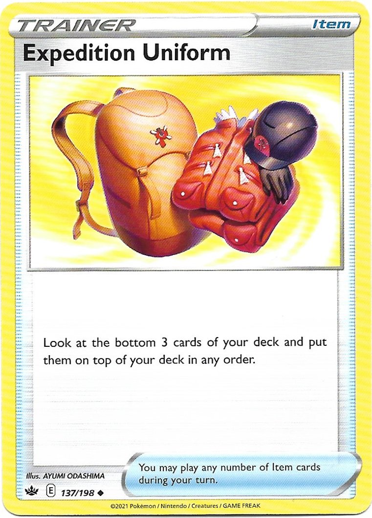 Trainer Expedition Uniform Pokemon Sword & Shield Chilling Reign Trading Card 137/198