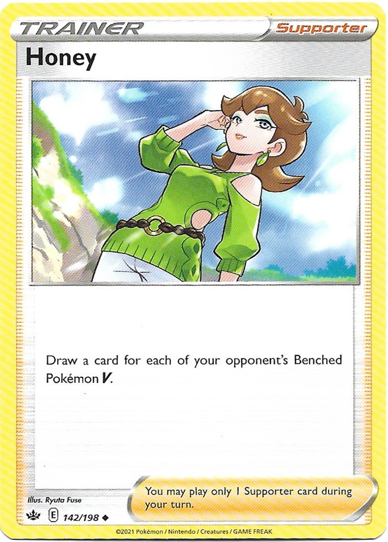 Trainer Honey Pokemon Sword & Shield Chilling Reign Trading Card 142/198