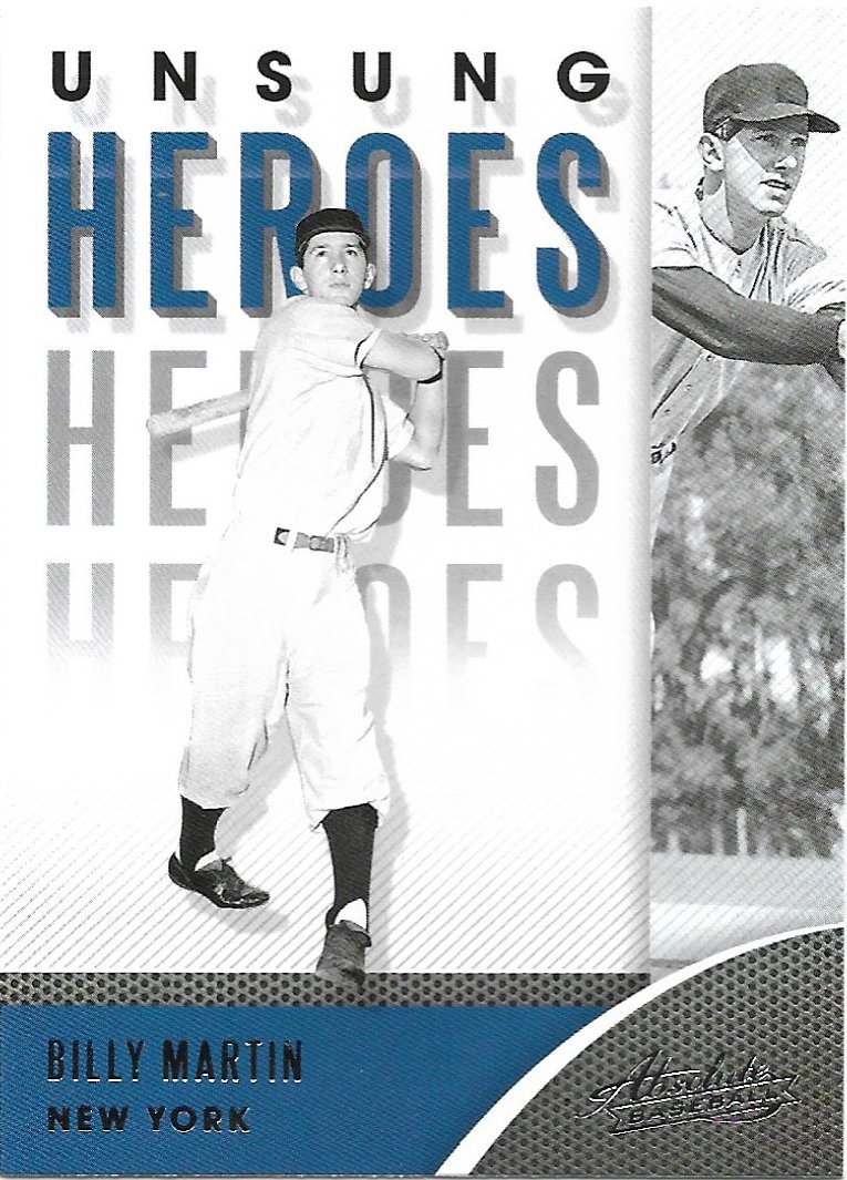 Billy Martin 2021 Panini Absolute Retail Unsung Heros #UH-2 New York Yankees Baseball Card