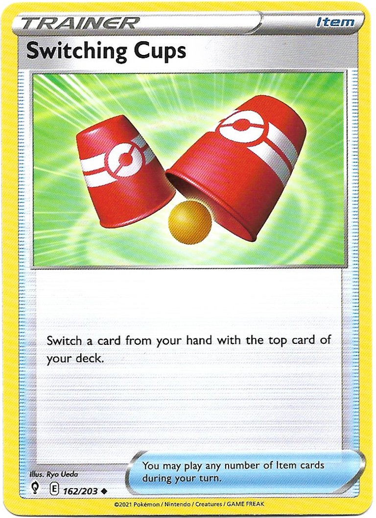 Trainer Switching Cups Pokemon Evolving Skies Trading Card 162/203