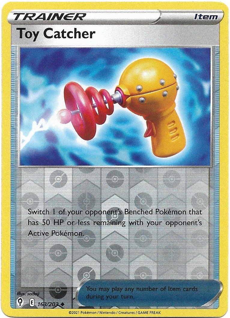 Trainer Toy Catcher Pokemon Evolving Skies Reverse Foil Trading Card 152/203