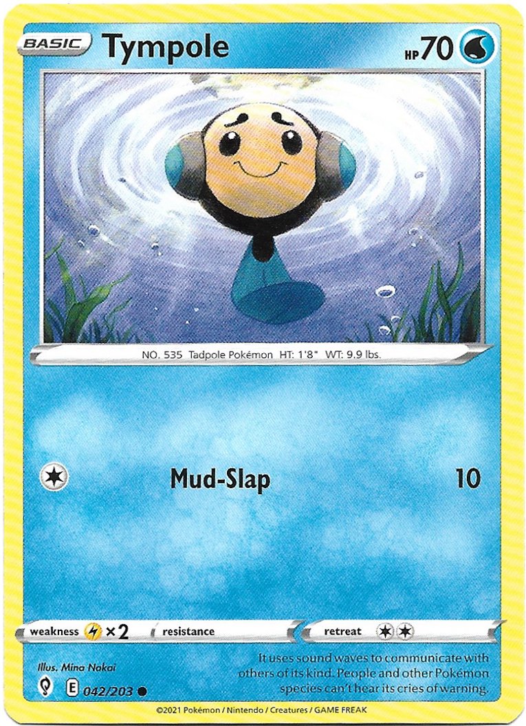 Tympole Pokemon Evolving Skies Trading Card 042/203