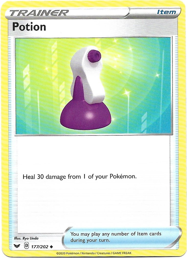 Trainer Potion Pokemon Shining Fates Trading Card 177/202