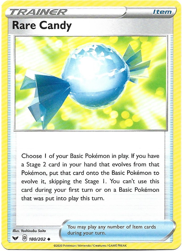Trainer Rare Candy Pokemon Shining Fates Trading Card 180/202