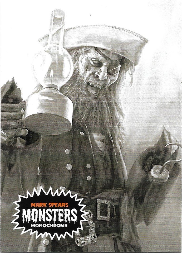 One Eyed Jack 2022 Mark Spears Monsters Halloween Edition Monochrome /199 #69 Trading Card