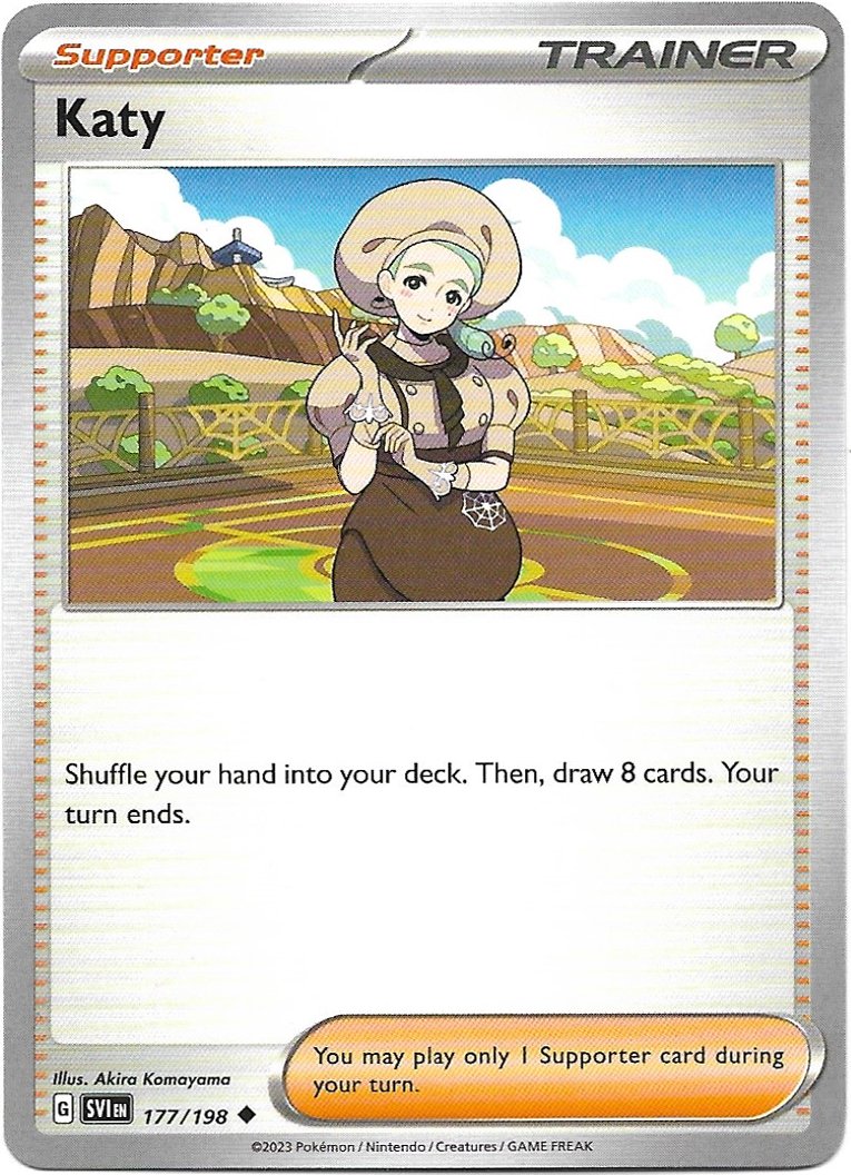 Supporter Katy Pokemon Scarlet & Violet Trading Card 177/198