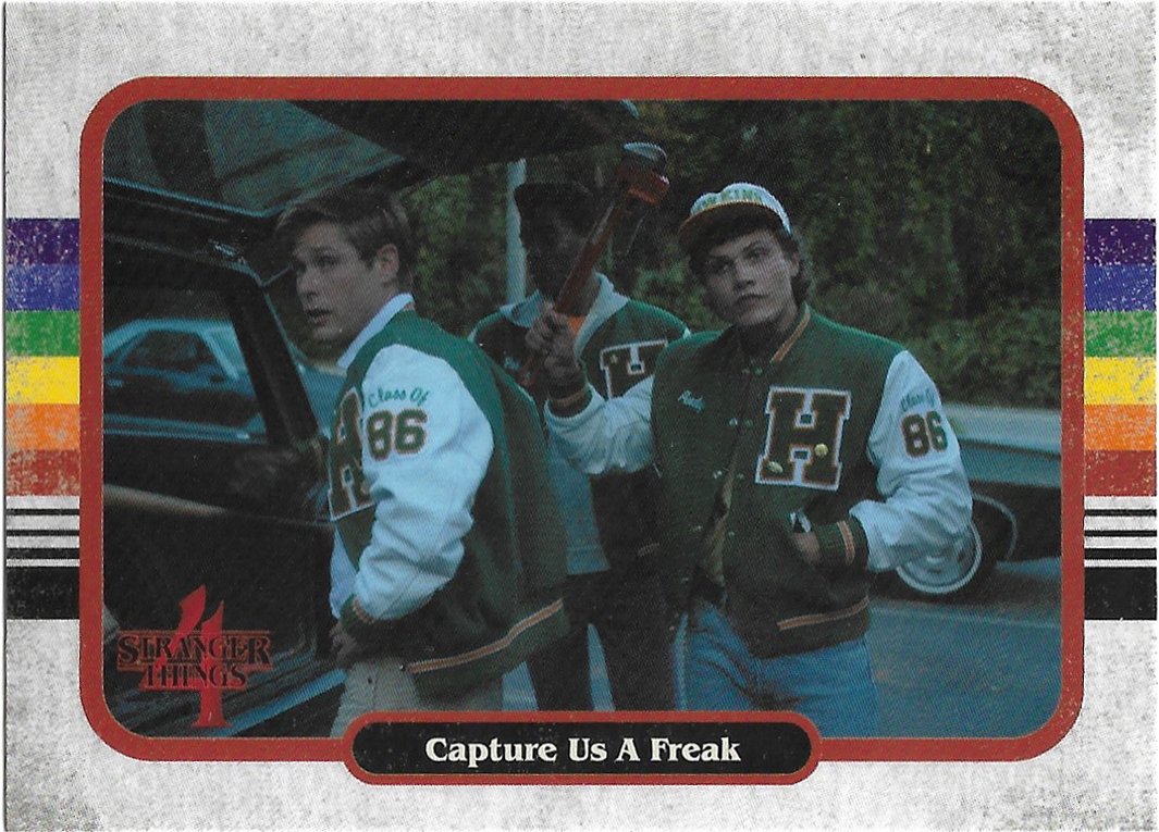 Topps zerocool Stranger Things Season 4 Trading Card #47 Capture Us A Freak