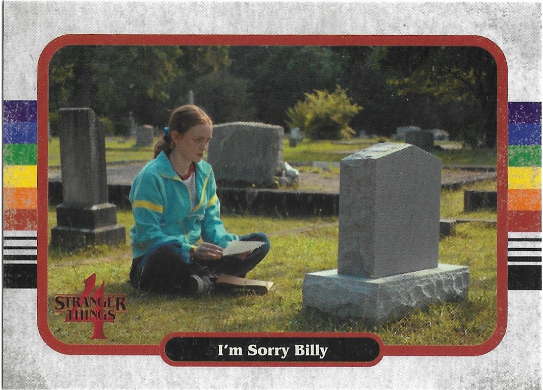 Topps zerocool Stranger Things Season 4 Trading Card #56 I'm Sorry Billy