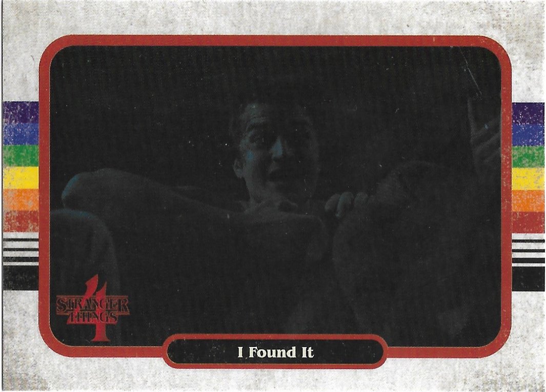 Topps zerocool Stranger Things Season 4 Trading Card #72 I Found It