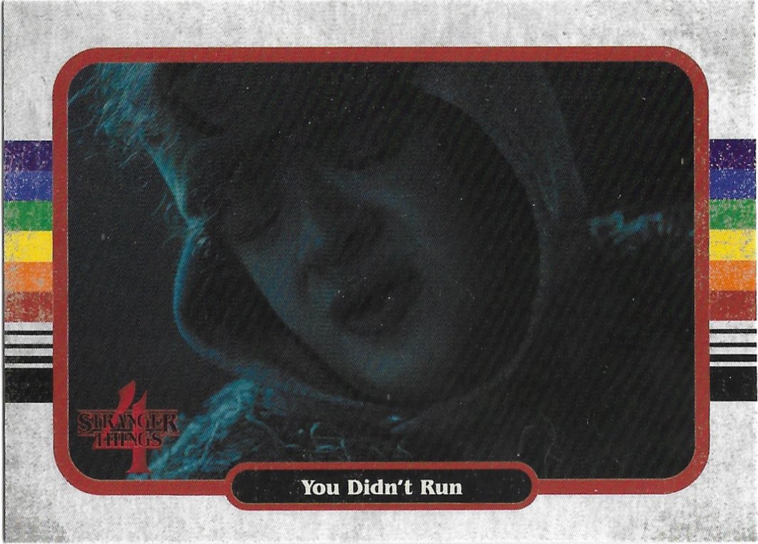 Topps zerocool Stranger Things Season 4 Trading Card #96 You Didn't Run