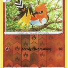 Fletchinder Reverse Foil Pokemon Silver Tempest Trading Card 028/195
