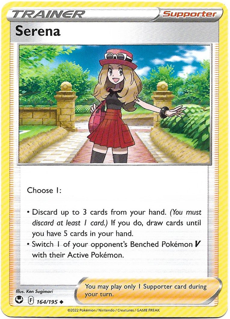 Trainer Serena Pokemon Silver Tempest Trading Card 164/195