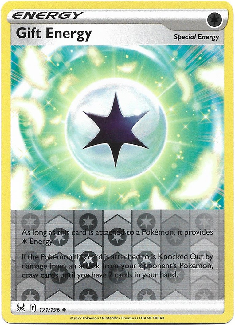 Energy Gift Pokemon Lost Origin Reverse Foil Trading Card 171/196