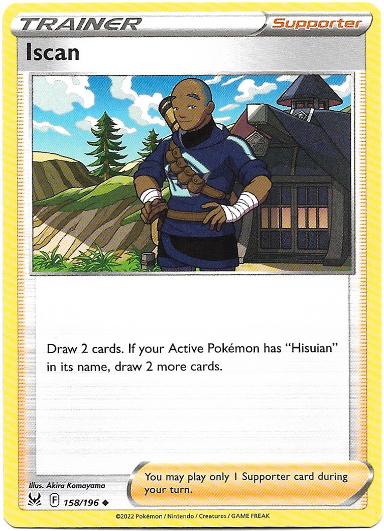 Trainer Iscan Pokemon Lost Origin Trading Card 158/196