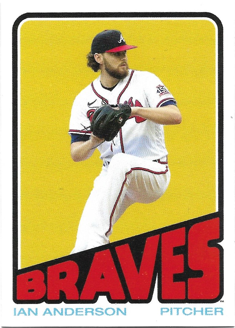 Ian Anderson 2022 Topps Throwback Thursday Rookie #25 Atlanta Braves Baseball Card