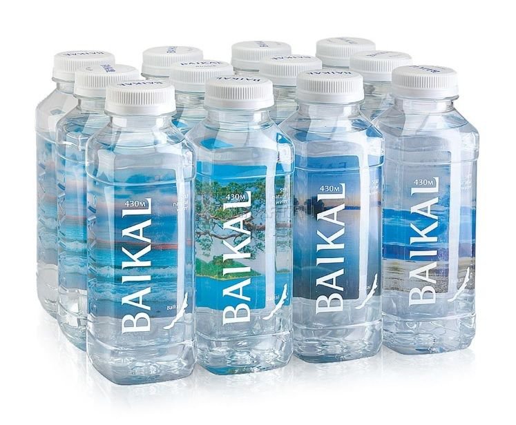 Purest Drinking Deep Water of Lake Baikal pack of 12 x 0.45L (12 x 15