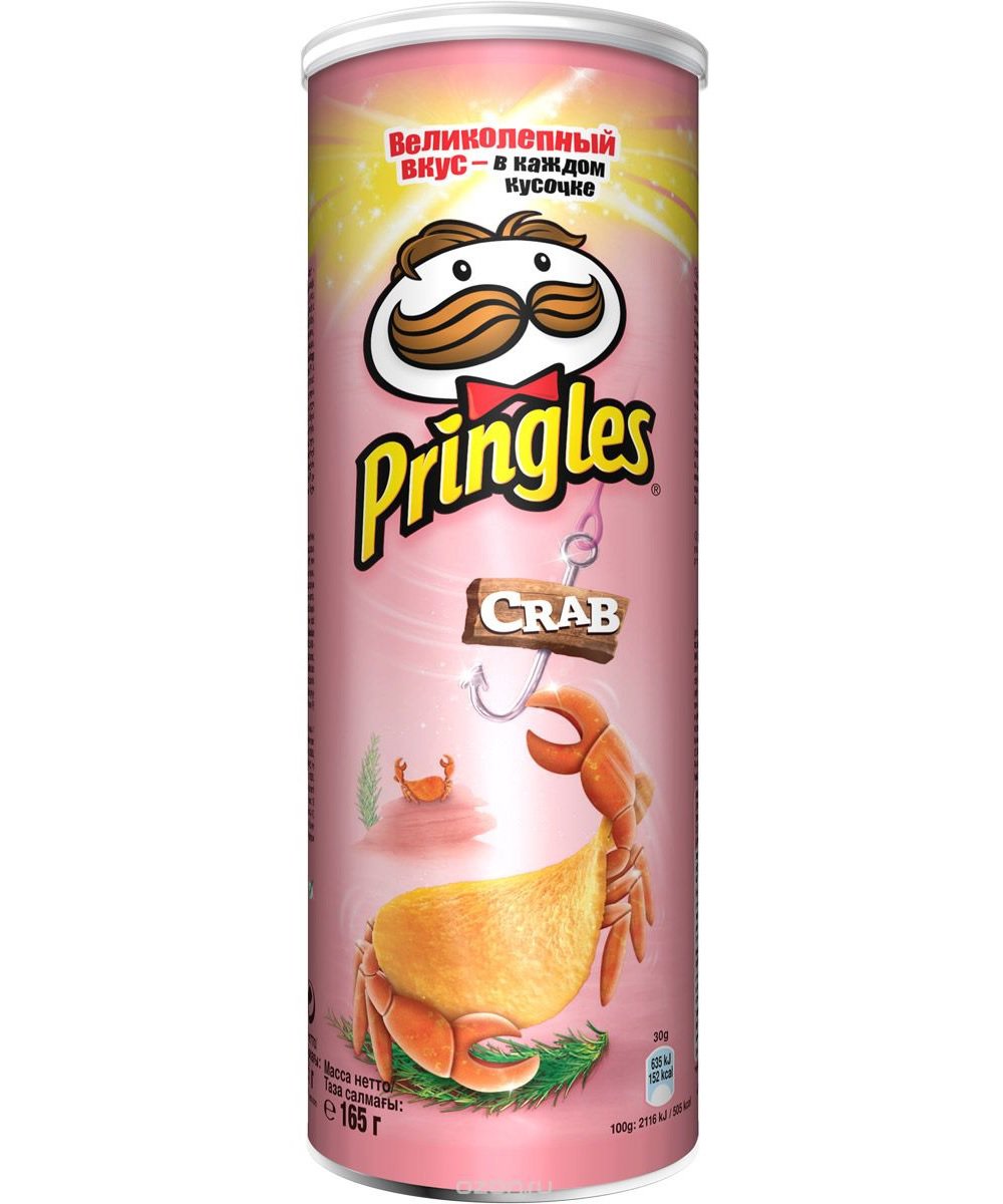 Pringles King Crab Flavor Potato Chips 165g/5,82oz ã�«ã��ã�®å�³