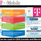 T-Mobile Prepaid SIM Card Unlimited Talk, Text, and Data (USA, Canada and Mexico) for 10 days