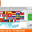 Orange SIM Card 4G/LTE Europe Mobile WiFi Hotspot Rental 500mb/day