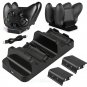 Xbox One Dual Controller Charger Dock Charging Station 2 Rechargeable Batteries