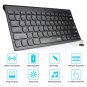 Wireless Keyboard 2.4GHz Rechargeable Keyboard for Smart TV Notebook Laptop Surface Pro Windows 10