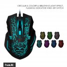 3200 DPI Wired Mouse 4 Adjustable DPI Levels 800/1200/2400/3200 DPI 7 Circular Breathing LED Light