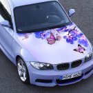 Butterfly Flowers Nature Flowers Full Color Car Decal Sticker KR-164 FRST
