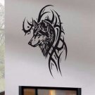 Wall Decor Vinyl Decal Sticker Tribal Wolf tz793