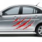 Four Red Scratches Full Color Car Decal Sticker KR-94 FRST