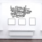 A computer a laptop office programmer geek Stylish Wall Art Sticker Decal 9555
