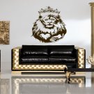 Animal lion heart crown Room Children Stylish Wall Art Sticker Decal 8809