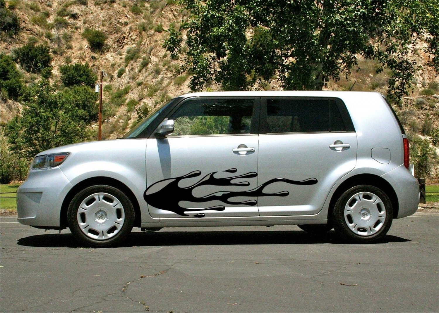 Car Side Wrap Decor Vinyl Decal Sticker Flames Splash N002