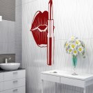 Lips pomade language teeth kiss smile Room Stylish Wall Art Sticker Decal 9240