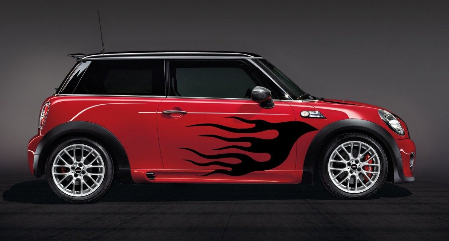 Car Side Wrap Decor Vinyl Decal Sticker Flames N018