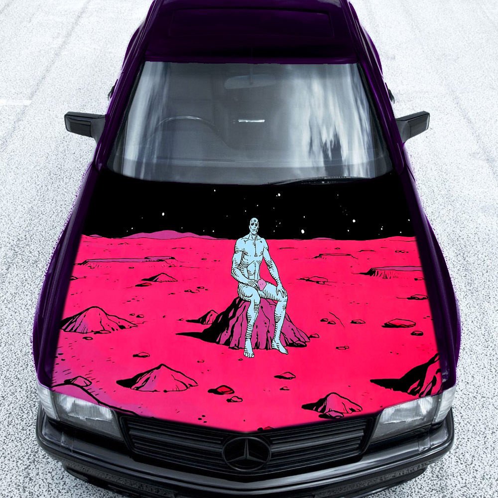 Red Planet Men Alien Full Color Car Decal Sticker KC-88 FRST