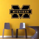 NCAA Wall Mural Vinyl Sticker Gym SPORTS LOGO Michigan Wolverines DA3011