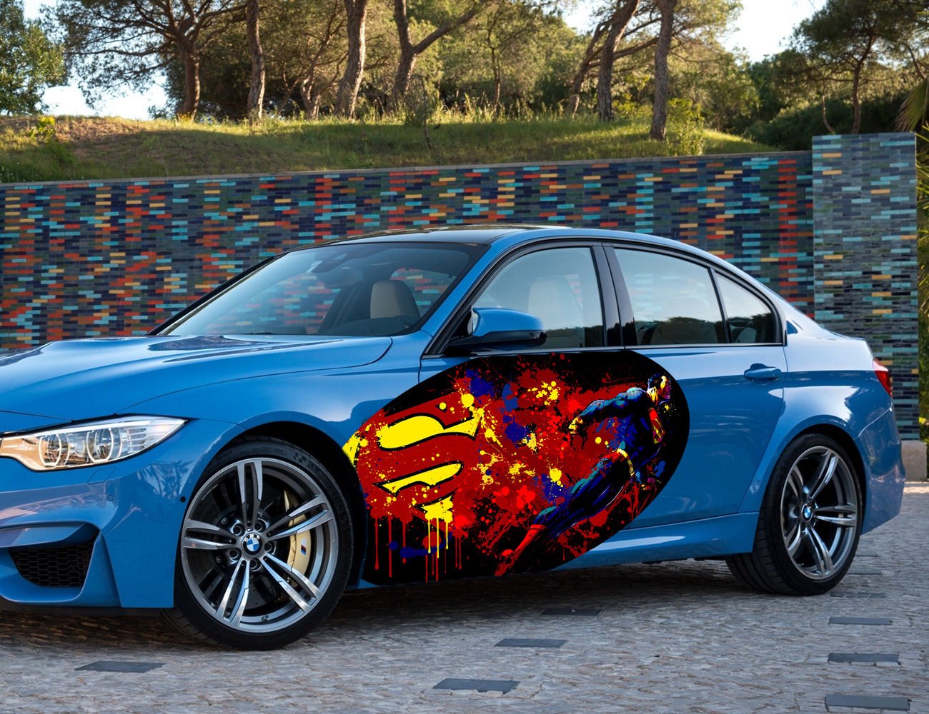 Superman Comics Marvel Superhero Full Color Car Decal Sticker KC-395 FRST
