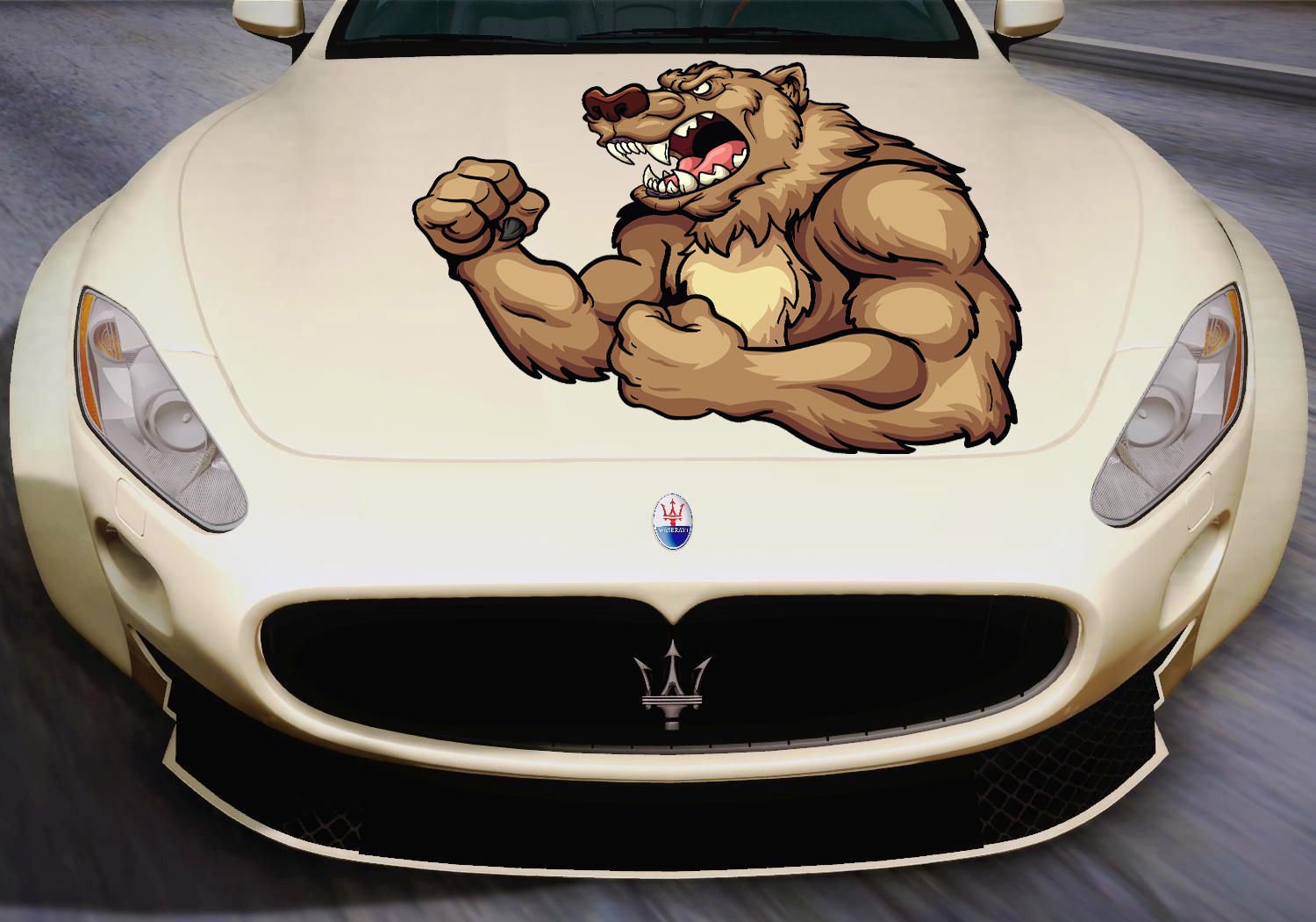 Bear Animal Wildlife Force Full Color Car Decal Sticker KC-179 FRST