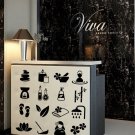 Beauty salon Spa beautiful girl barbershop Stylish Wall Art Sticker Decal 9034