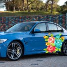 Multicolored Bouquet Of Flowers  Full Color Car Decal Sticker KC-345 FRST